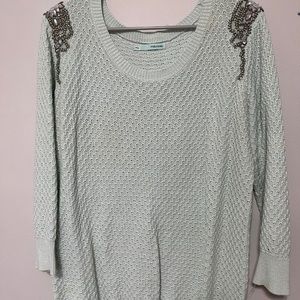 Maurices Knit Sweater w/Jeweled Shoulders